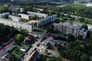 vue aérienne du quartier clemenceau