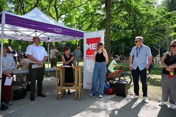 Inauguration du square des familles