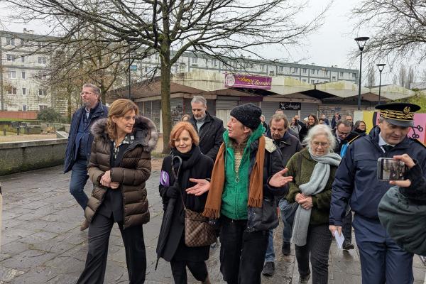 Visite d'une ministre